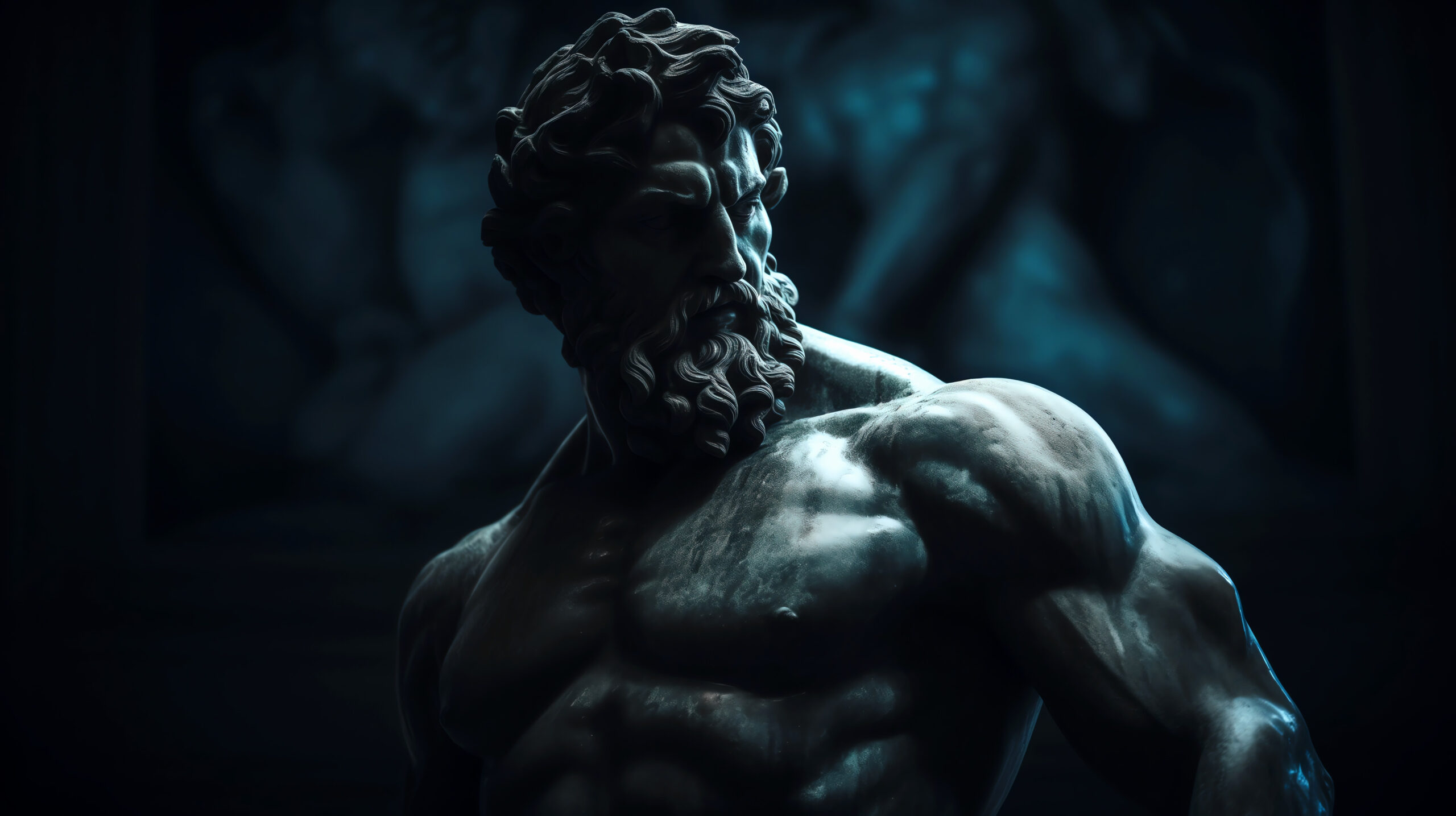 stoic statue sculpture inspirational background